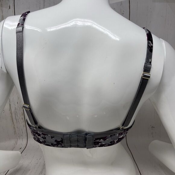 Le Mystere Safari Plunge T Shirt Bra Size 32DDD Winter Foliage Contour Underwire - Picture 4 of 9